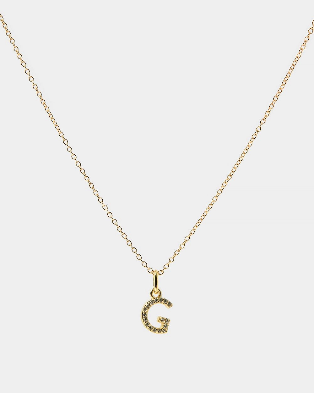 Forcast Accessories - Eliana 16k Gold Plated Initial Necklace