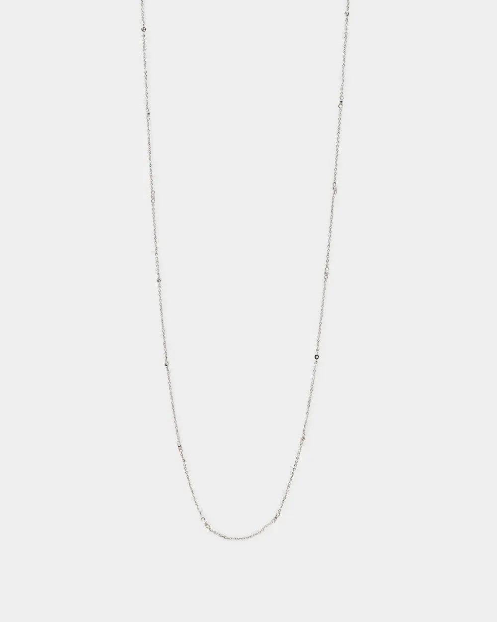 Forcast Accessories, the Tori Sterling Silver Plated Long Necklace 