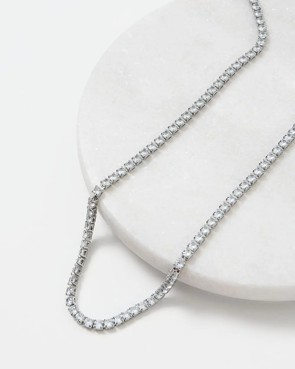Forcast Accessories - Katerina Sterling Silver Plated Necklace 