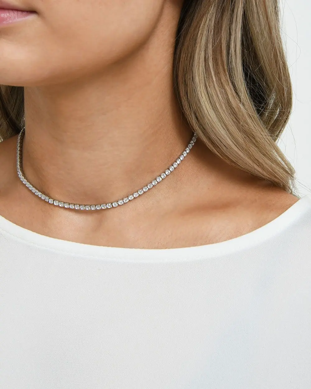 Forcast Accessories - Katerina Sterling Silver Plated Necklace 