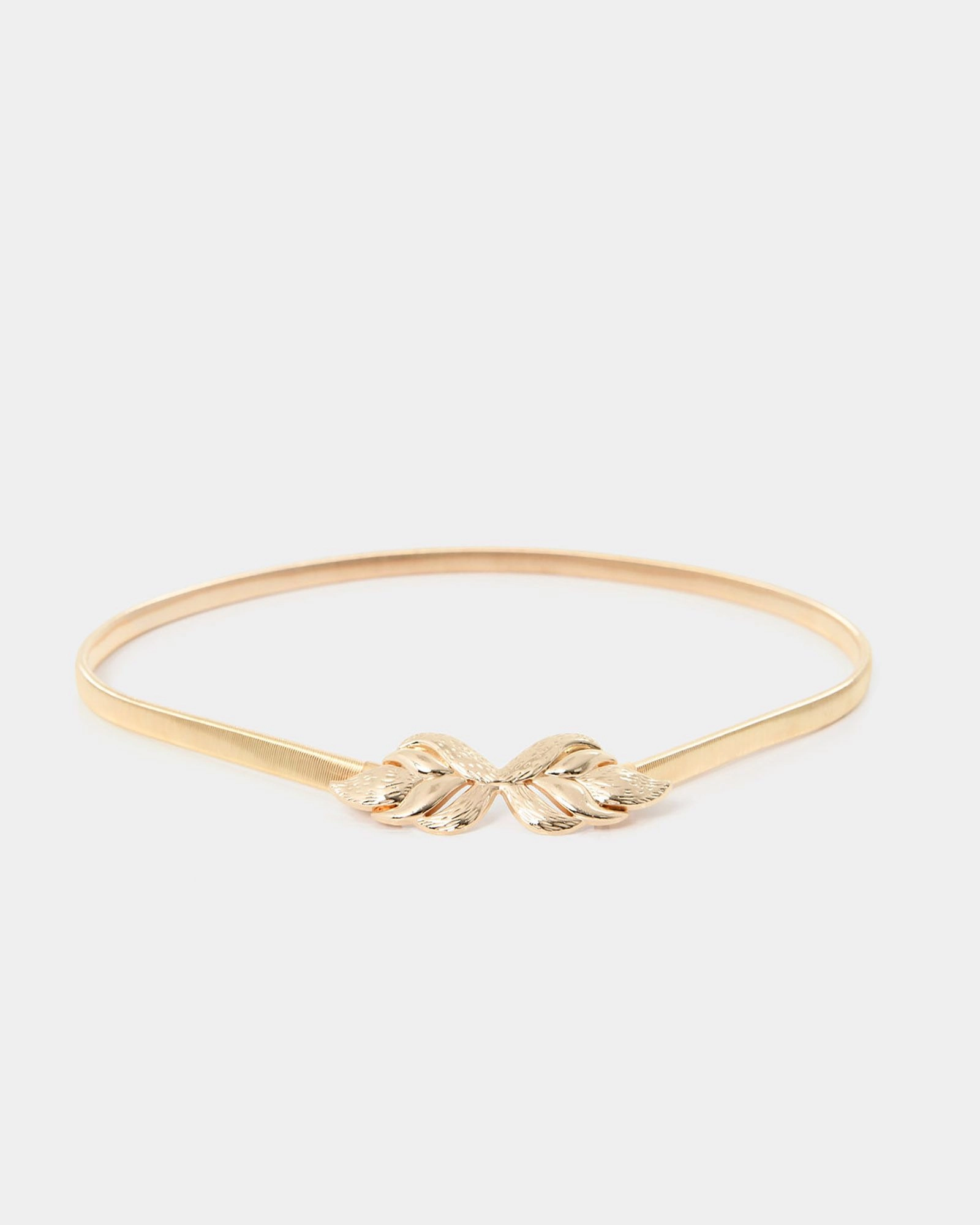 Gold metal belt shop