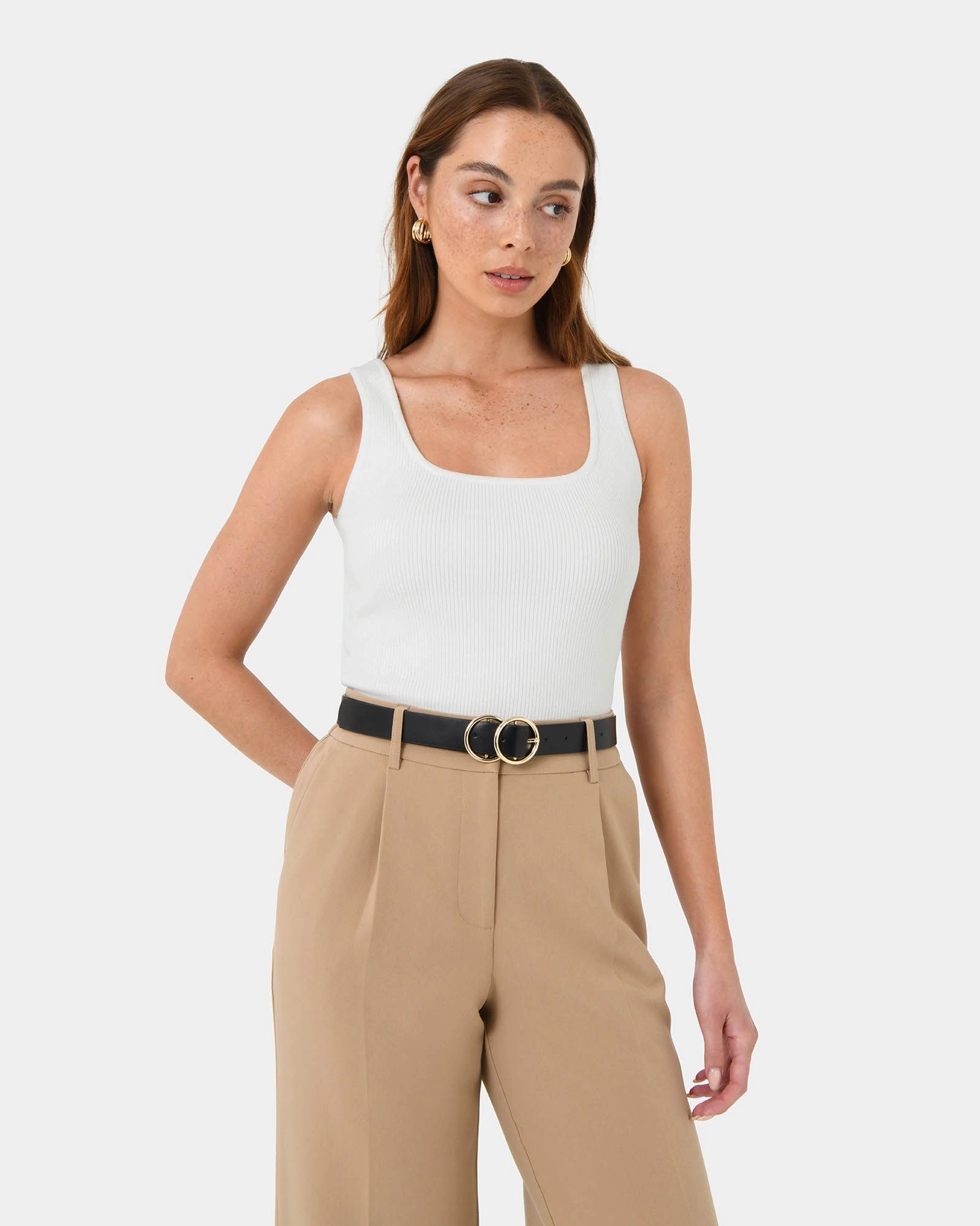 Forcast Accessories - Austin Leather Belt 