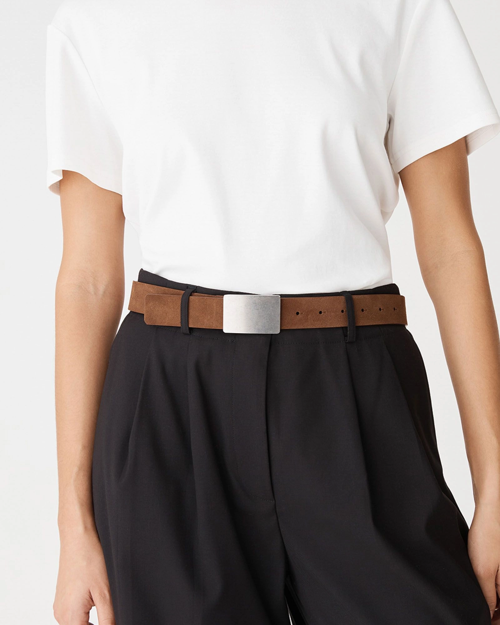 Forcast Accessories - Aspen Suede Leather Belt