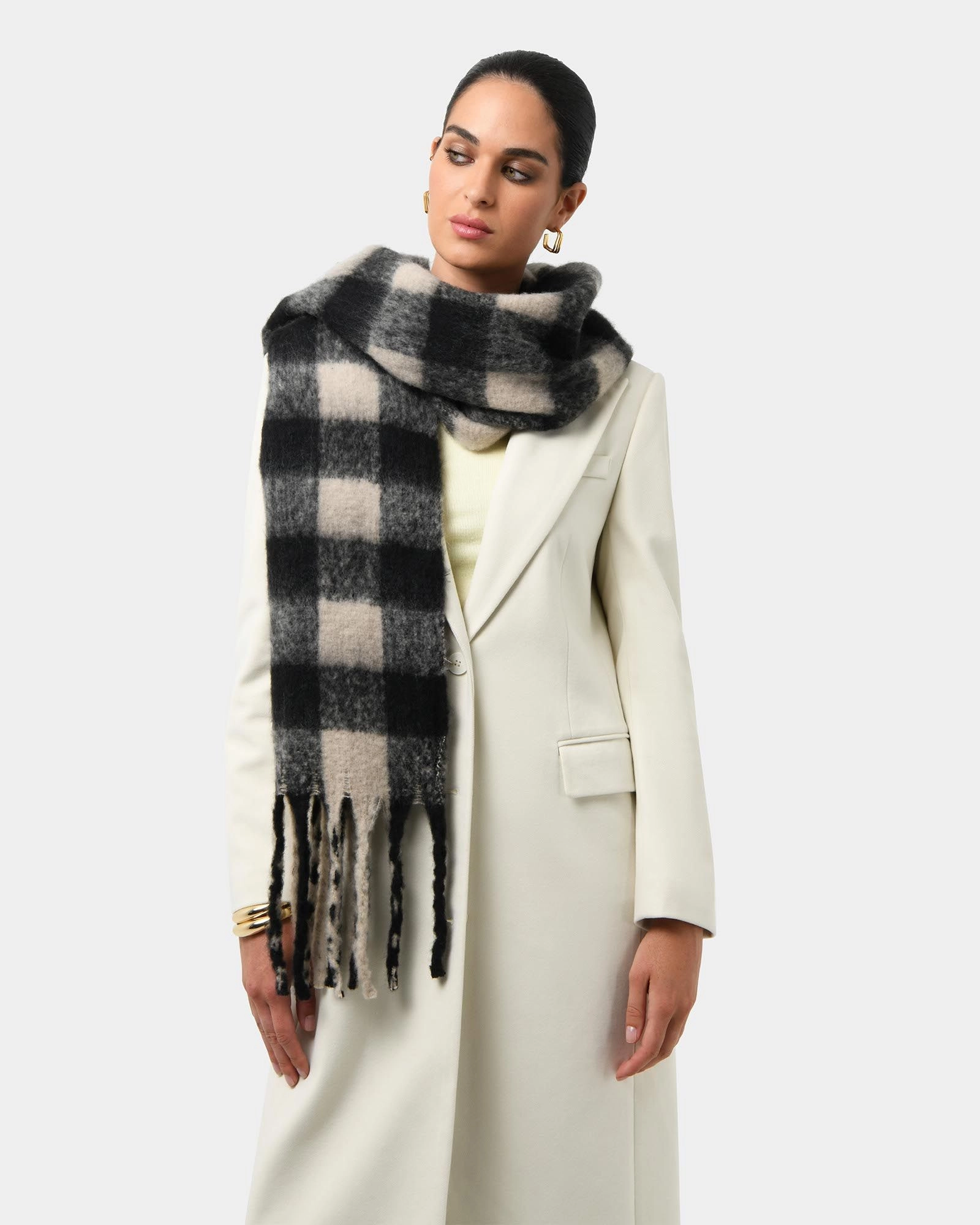 Forcast Accessories - Elle Checked Scarf