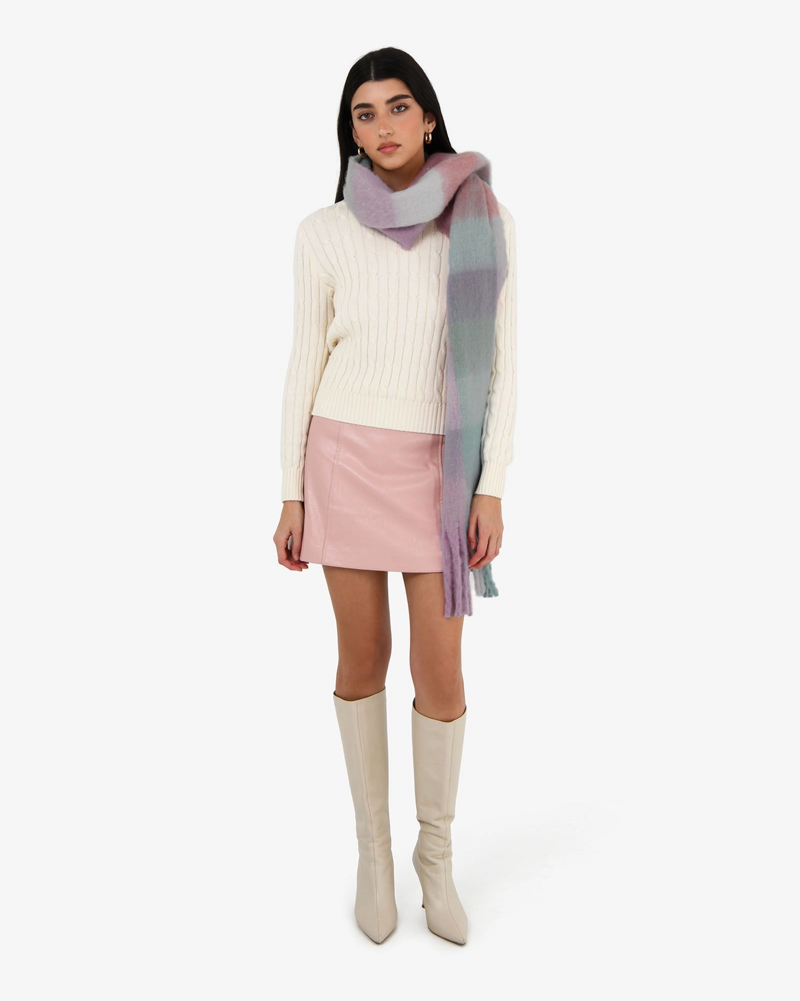Forcast Accessories - Finnley Checked Scarf