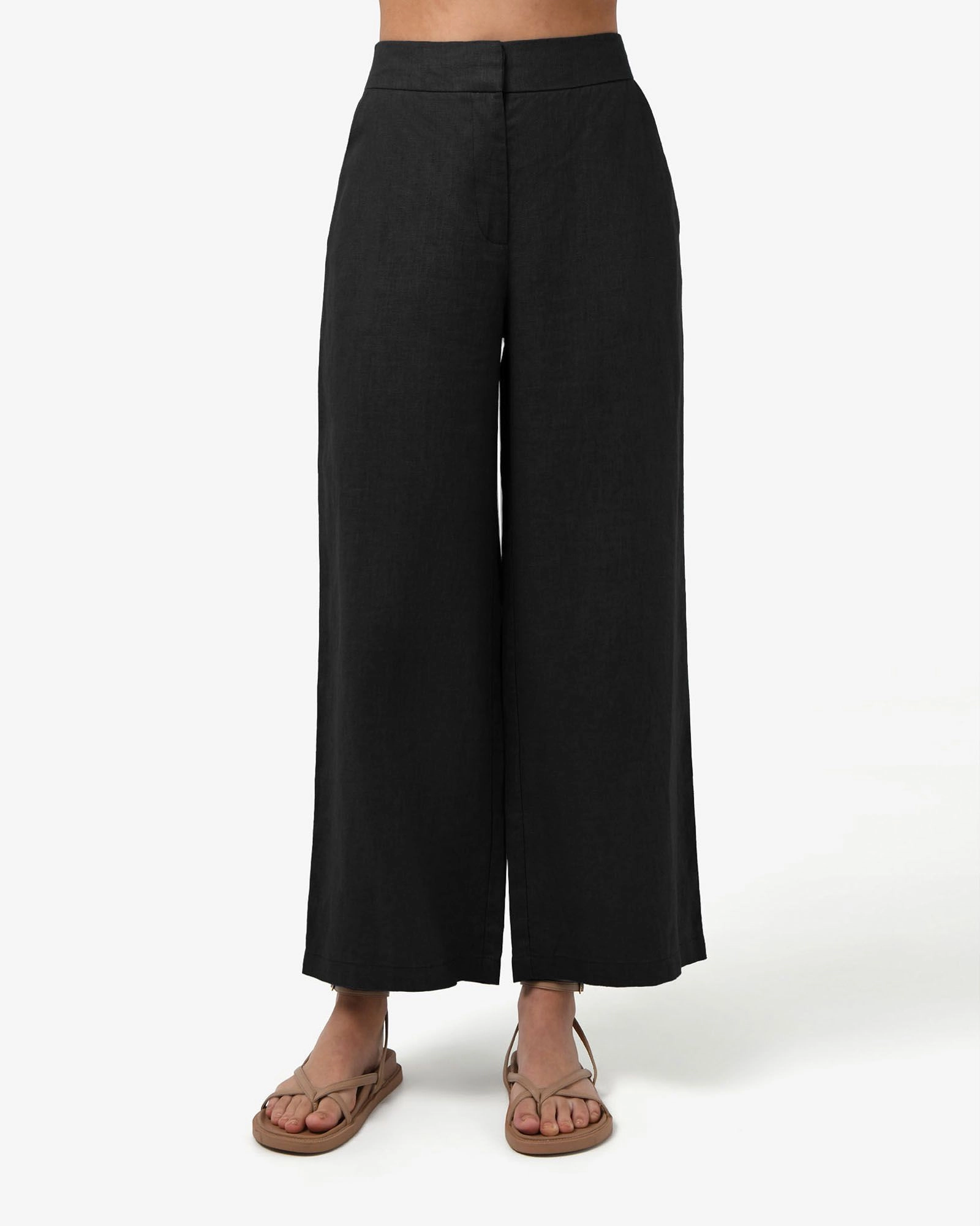 Forcast Clothing - Ami Wide Leg Linen Pants