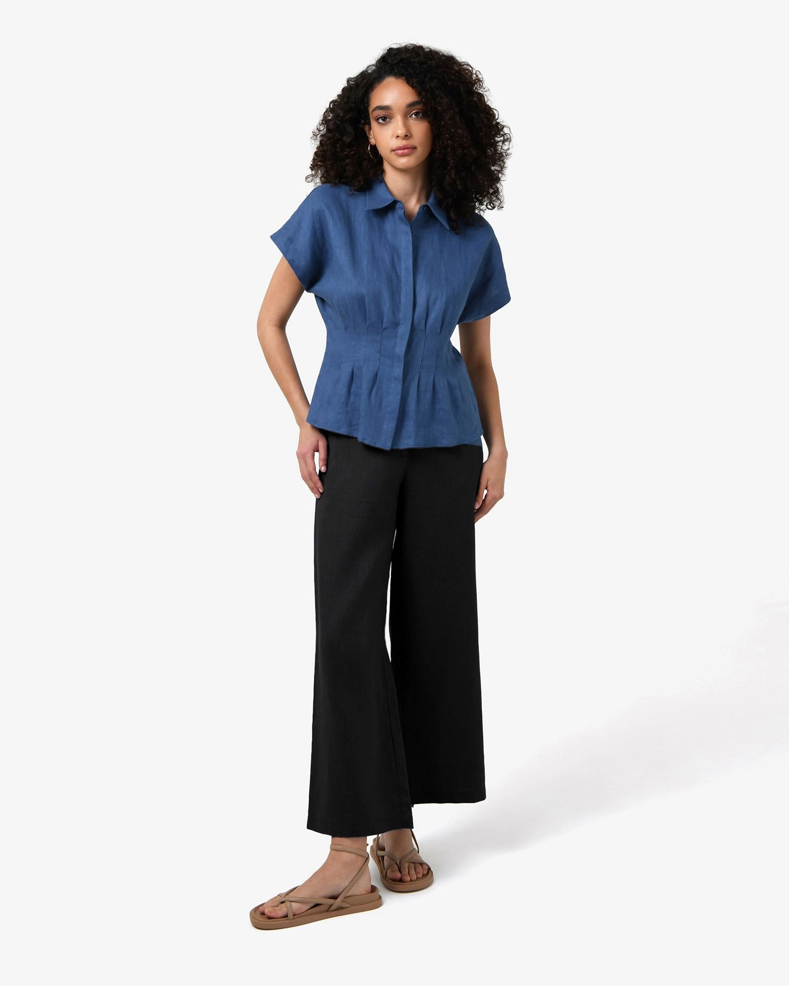 Forcast Clothing - Ami Wide Leg Linen Pants