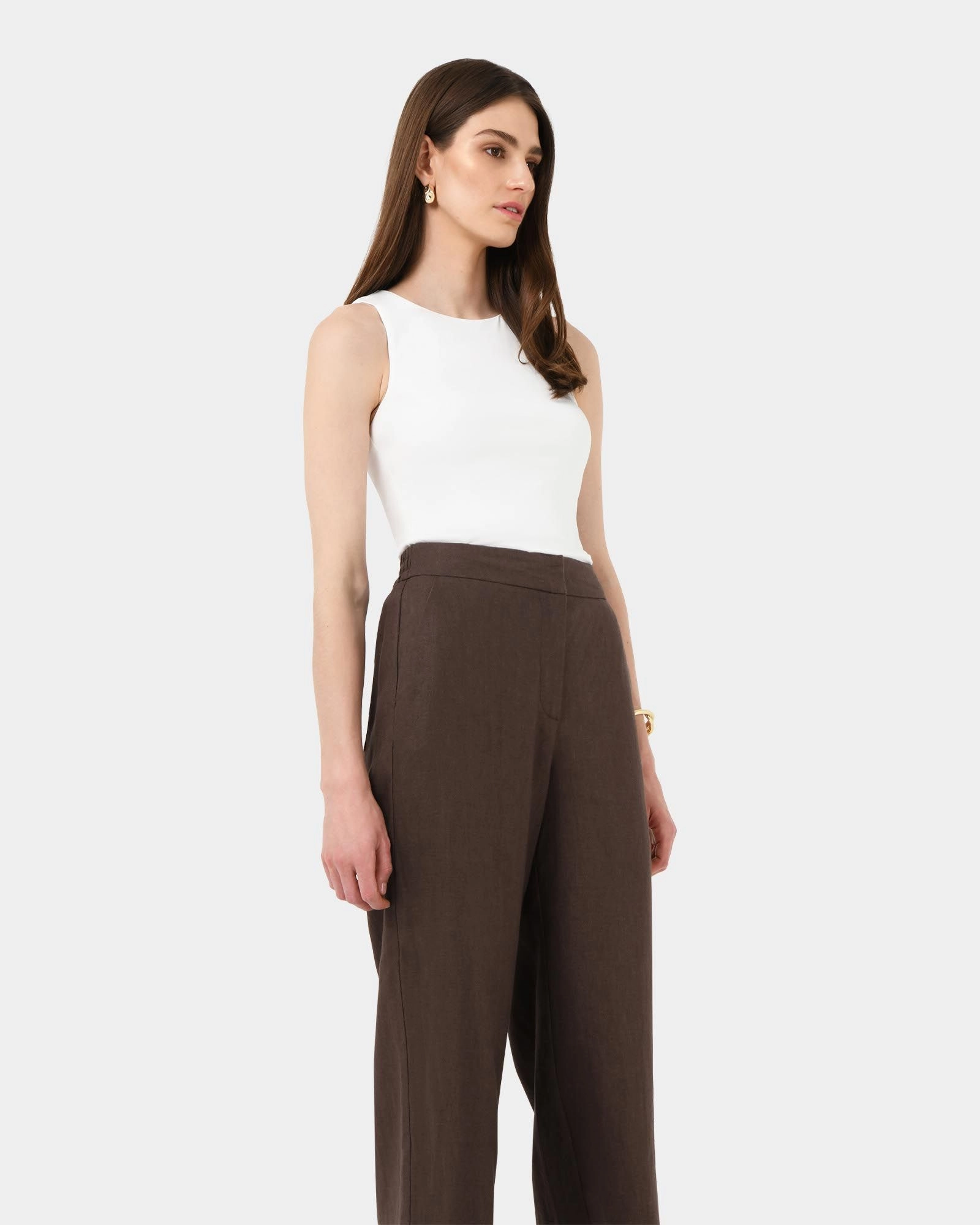 Forcast Clothing - Ami Wide Leg Linen Pants