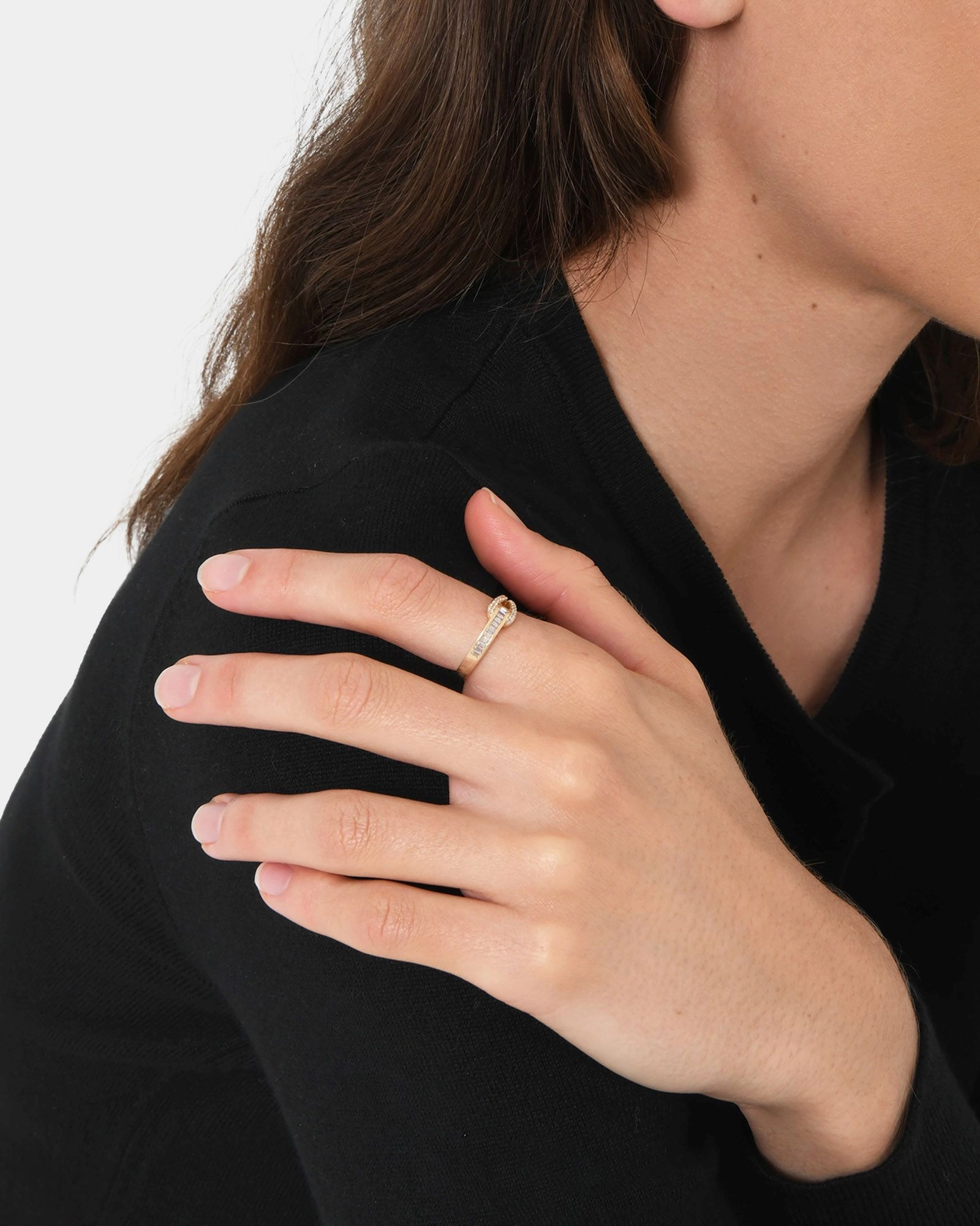 Forcast Accessories - Kaily 16k Gold Plated Brass Ring