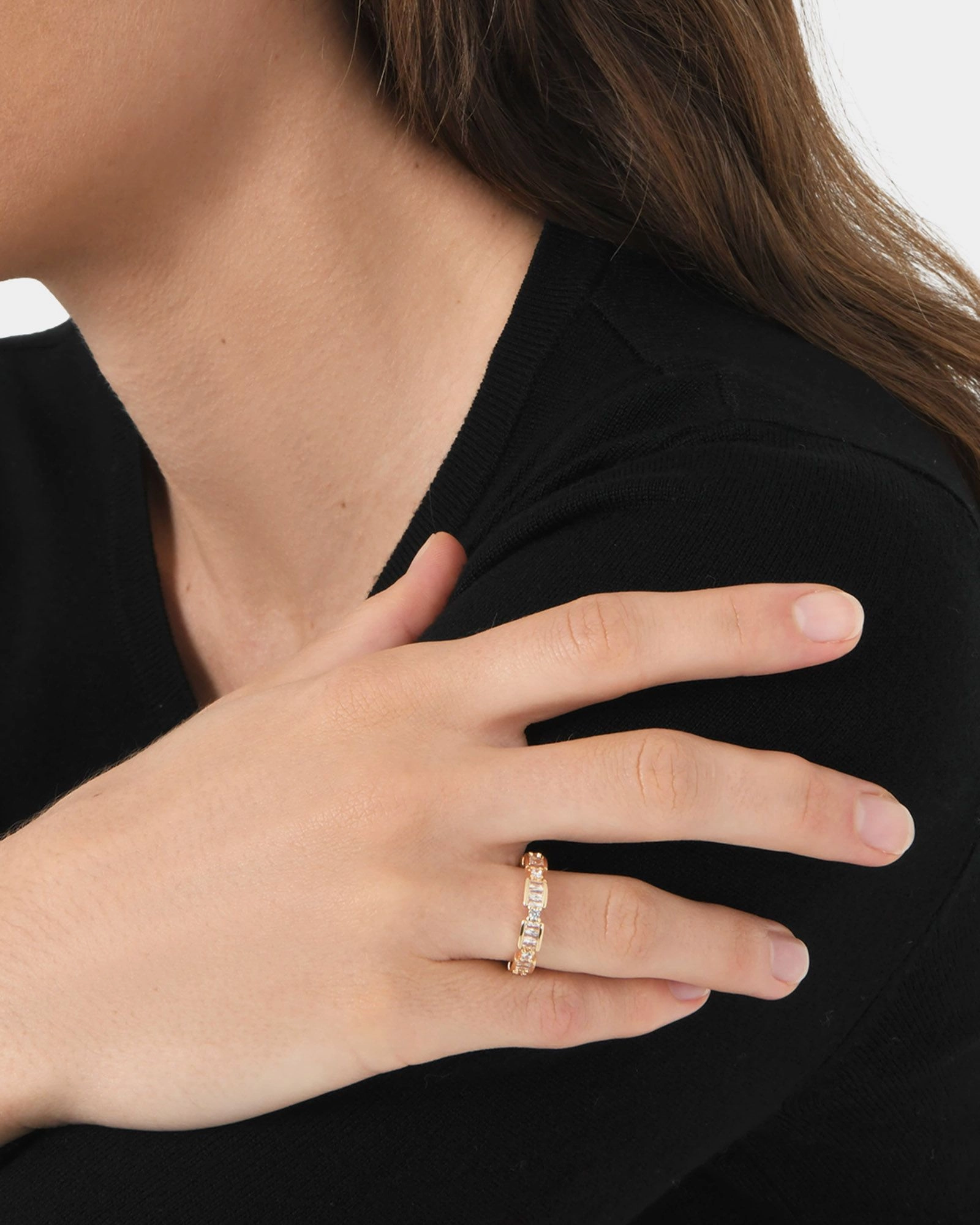 Forcast Accessories - Violett 16k Gold Plated Ring