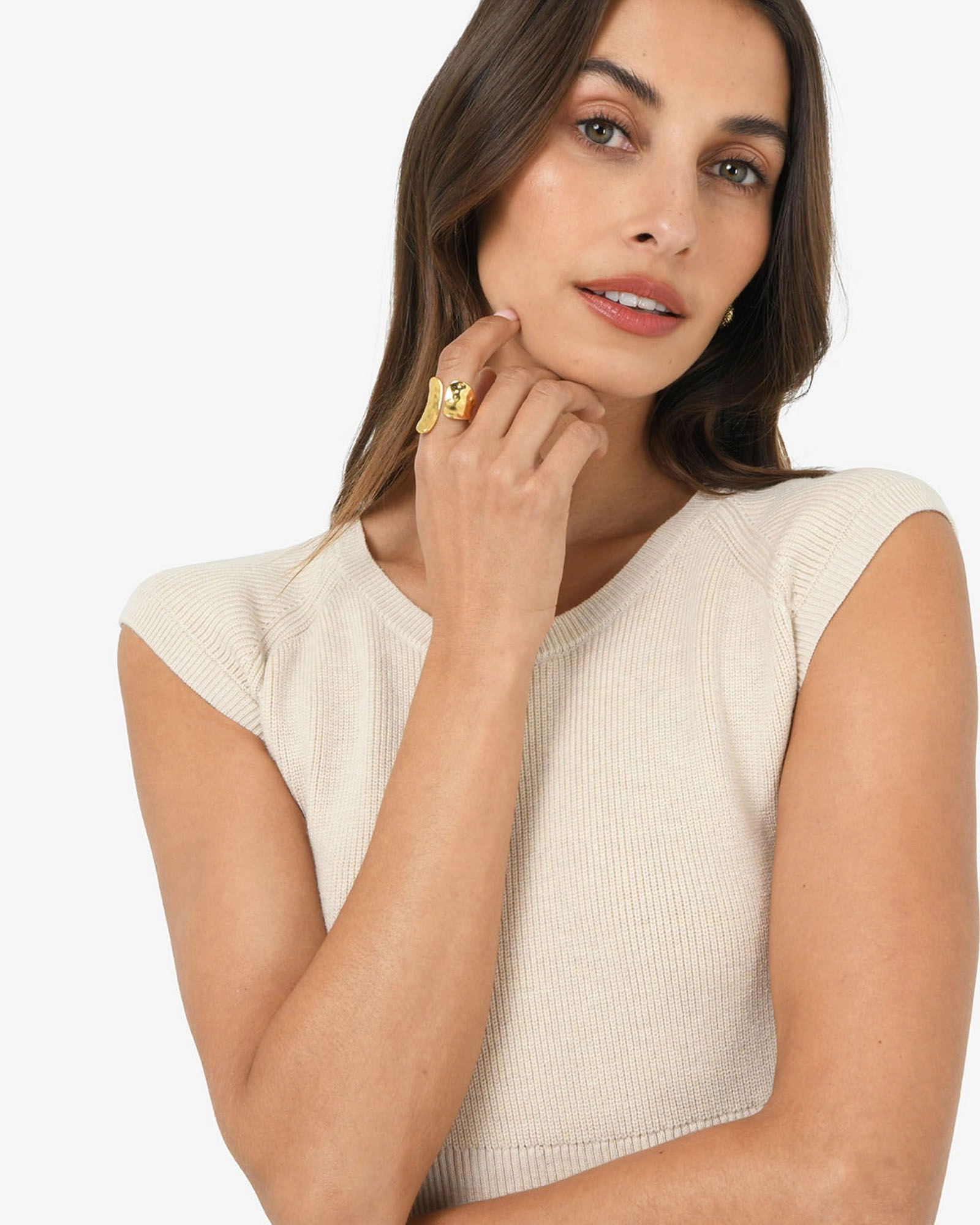 Forcast Accessories - Amara Gold Plated Open Ring