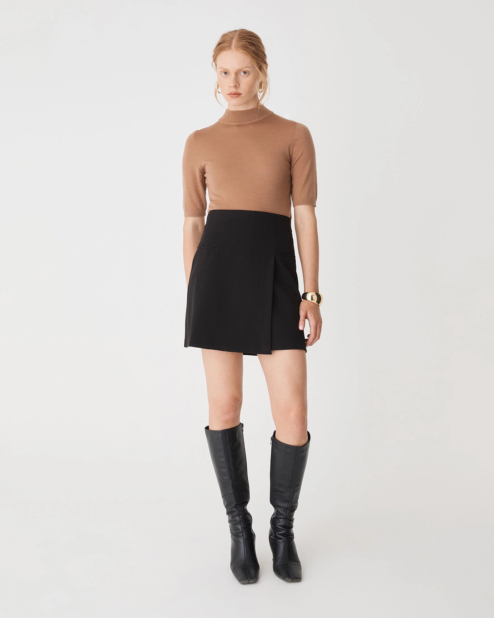 Forcast Clothing - Nikki Mini Wrap Skirt