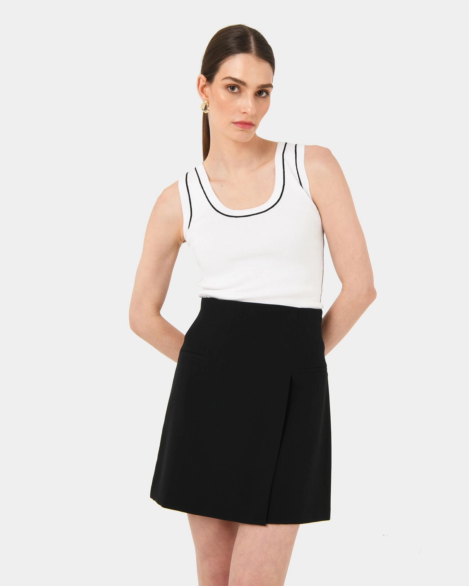 Forcast Clothing - Nikki Mini Wrap Skirt