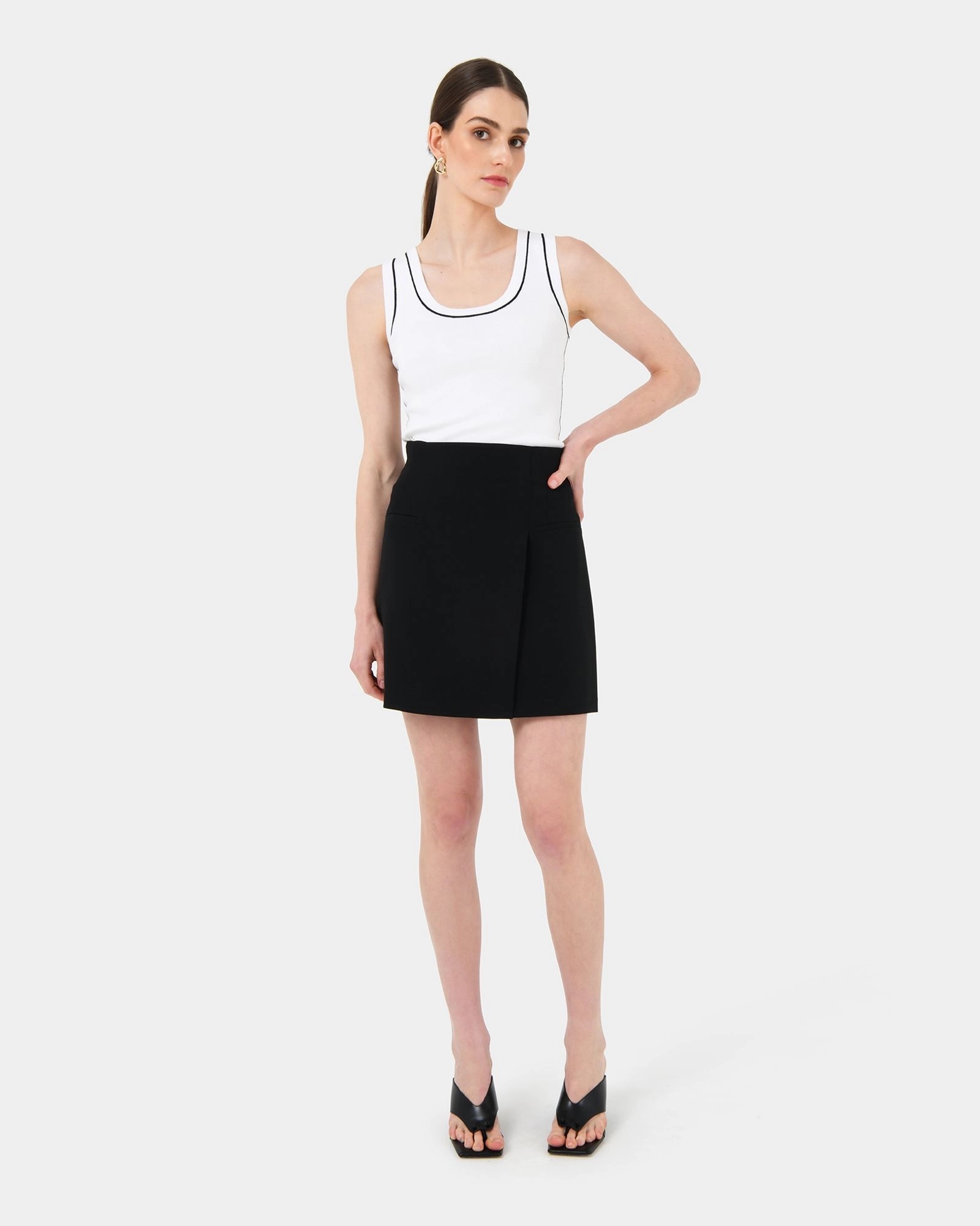 Forcast Clothing - Nikki Mini Wrap Skirt