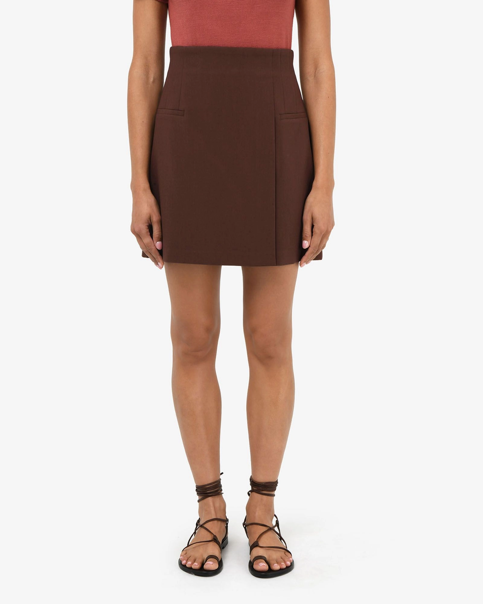 Forcast Clothing - Nikki Mini Wrap Skirt