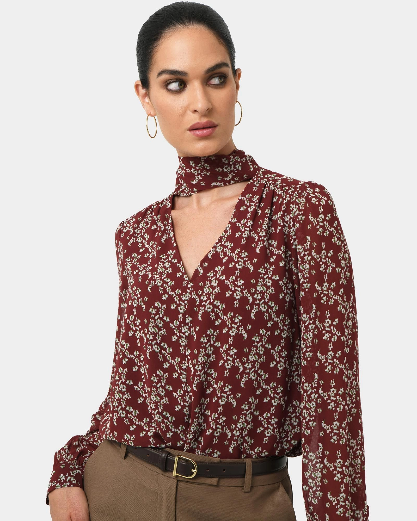 Forcast Clothing - Rema Floral Tie Blouse