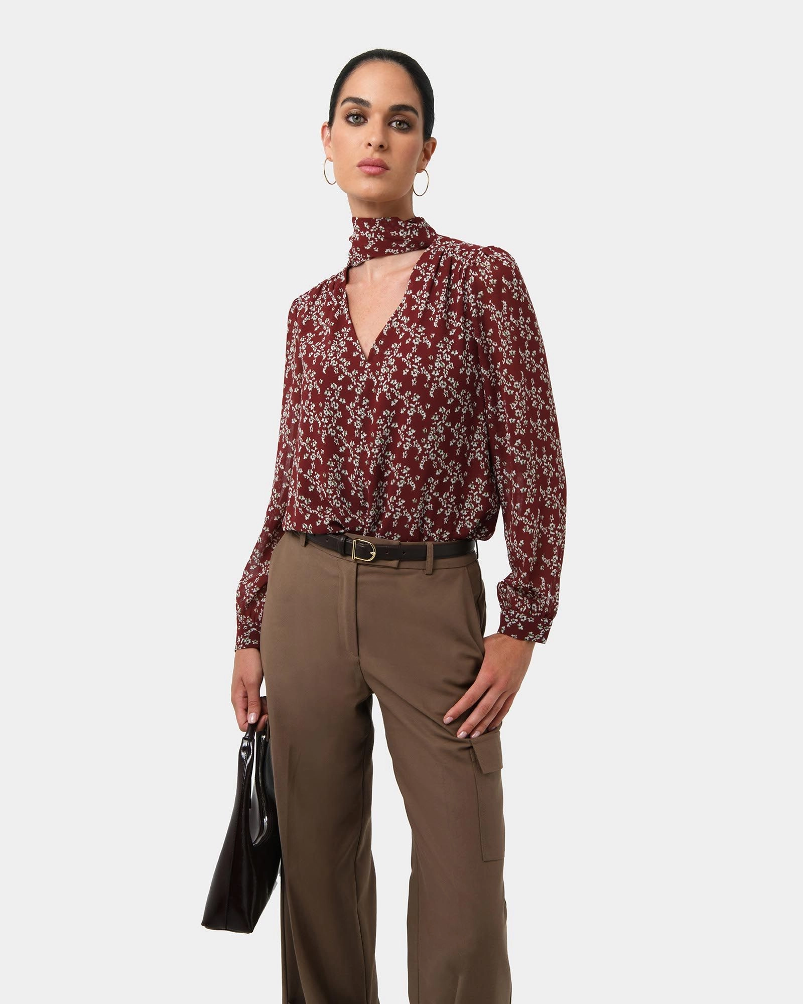 Forcast Clothing - Rema Floral Tie Blouse
