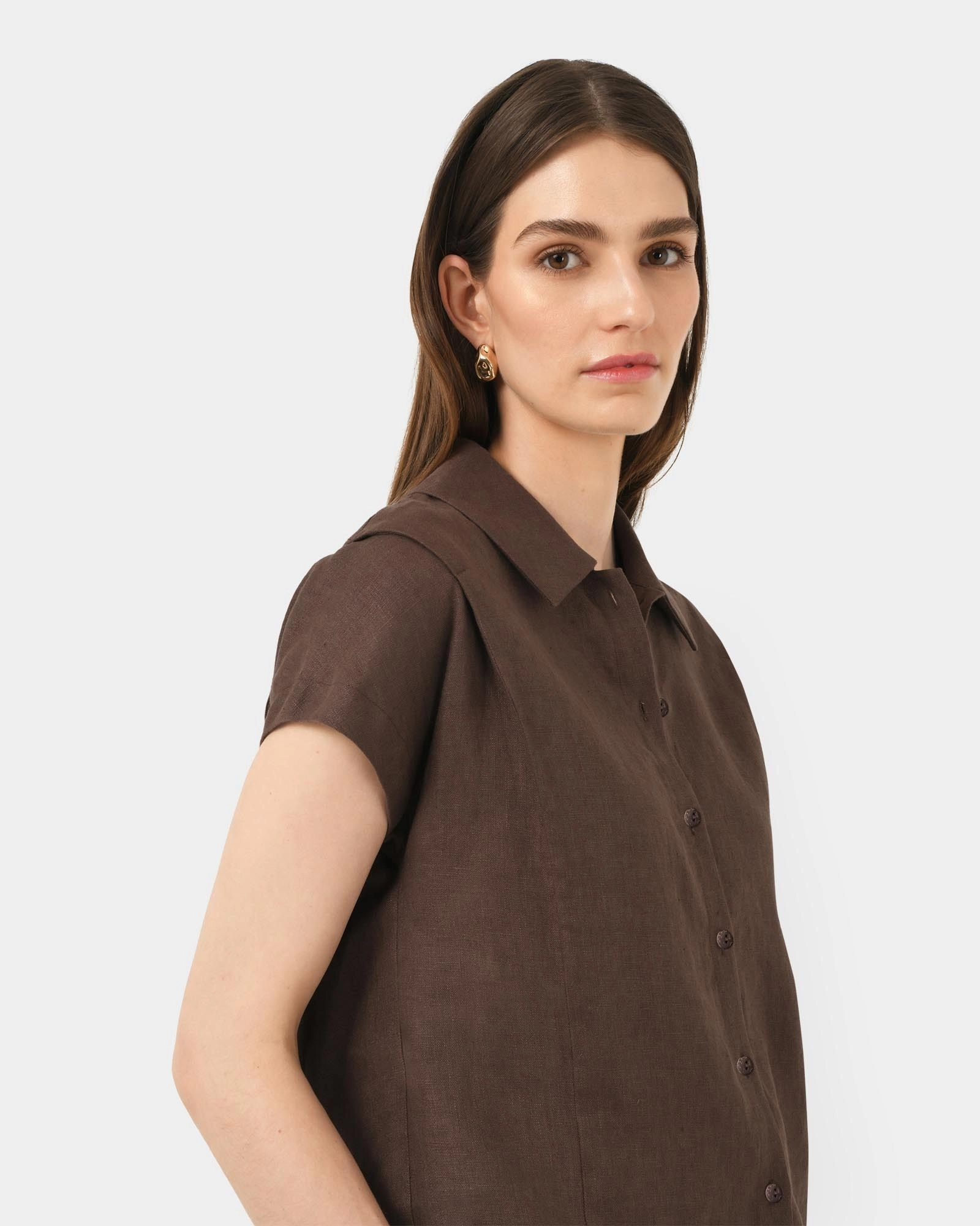 Forcast Clothing - Ami Linen Collar Shirt