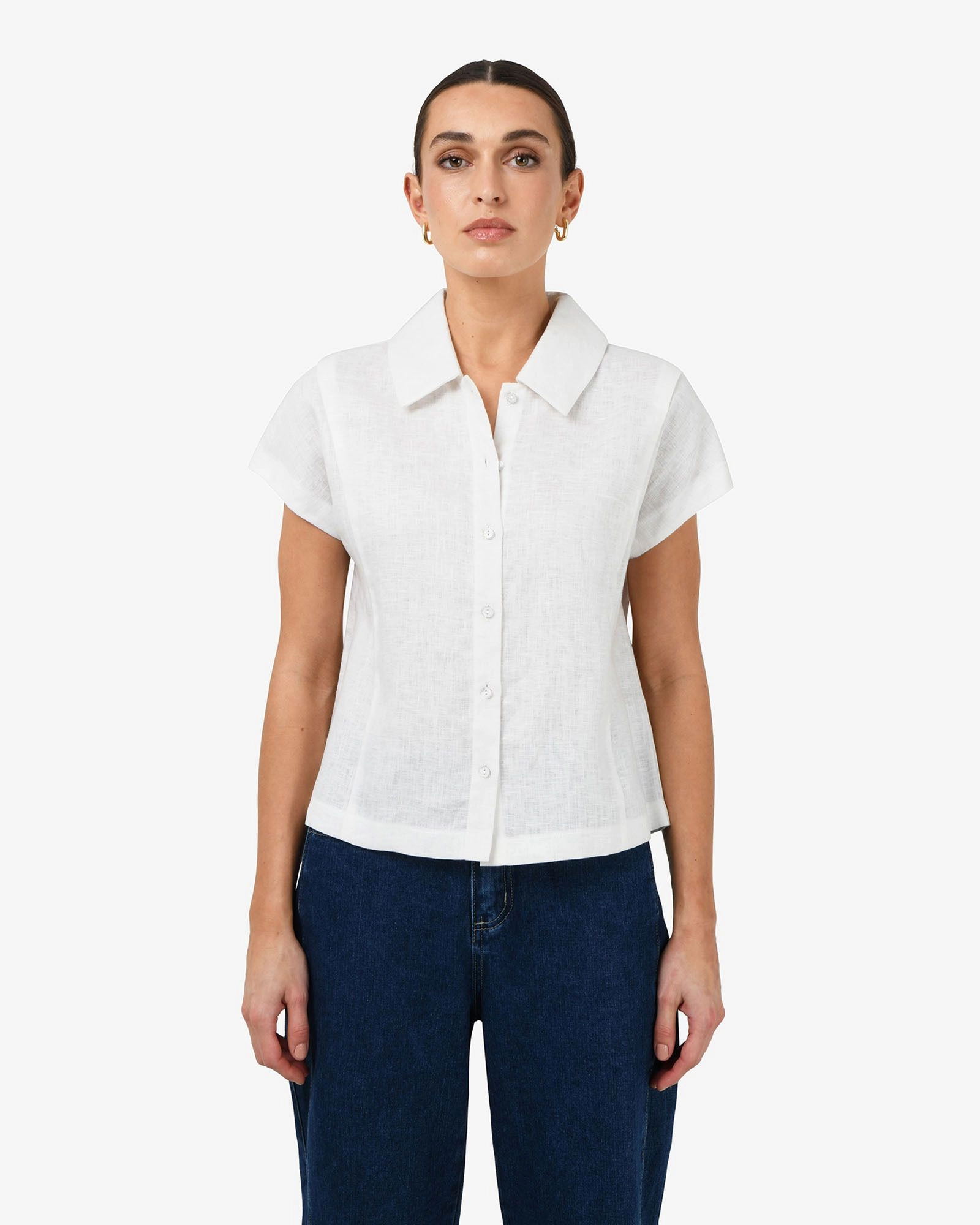 Forcast Clothing - Ami Linen Collar Shirt