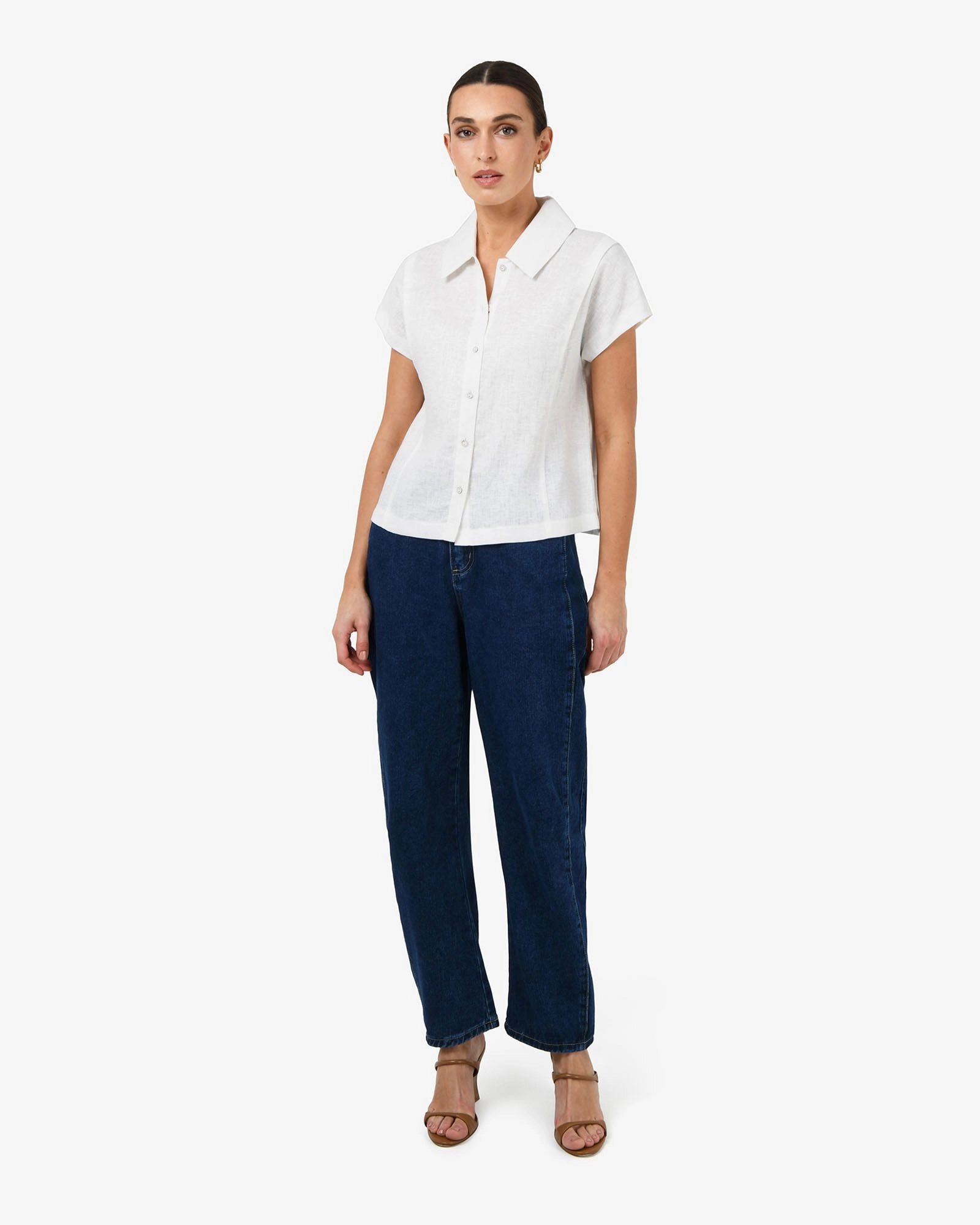 Forcast Clothing - Ami Linen Collar Shirt