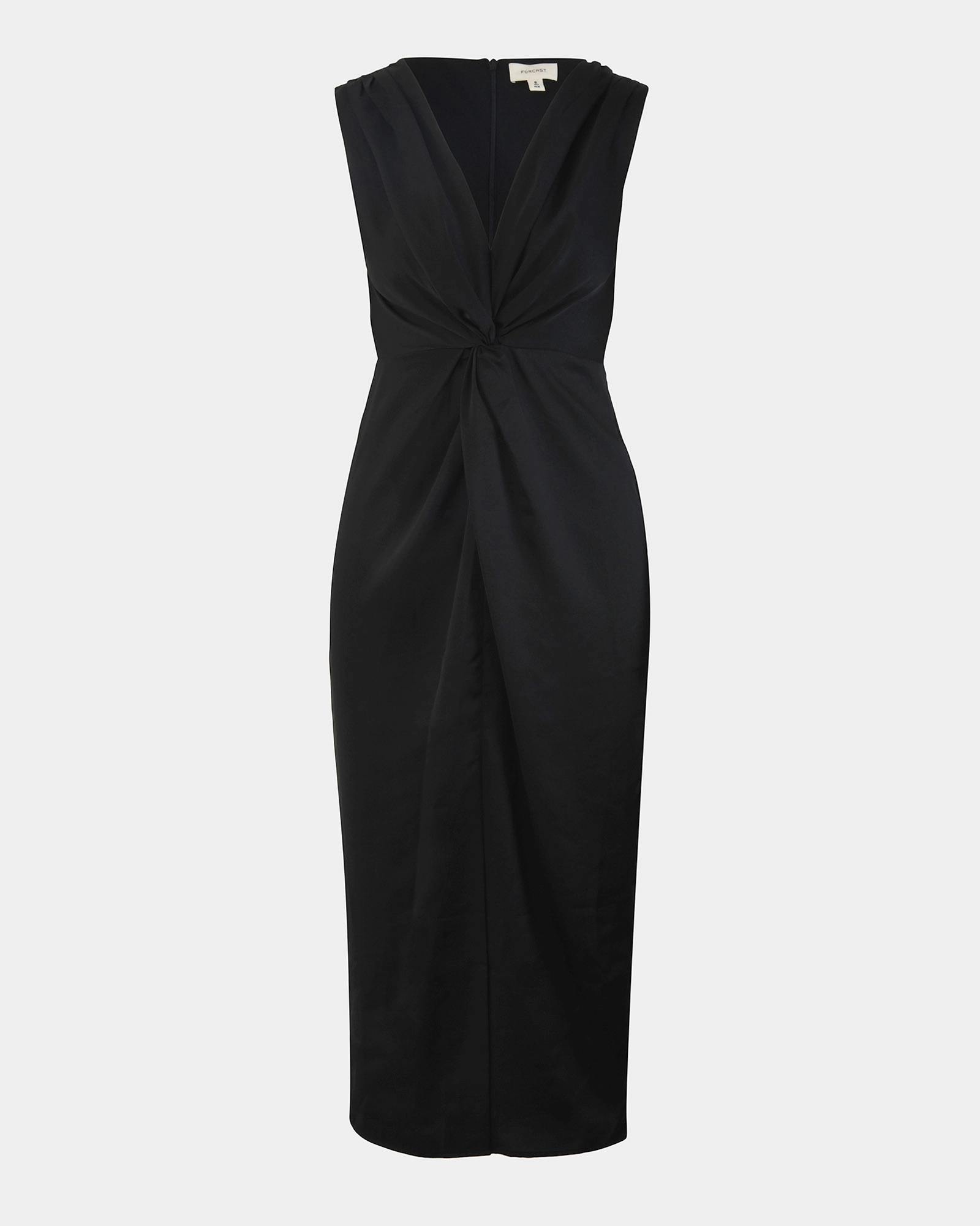 Mimi Sleeveless Front Twist Dress | Black | Forcast - Forcast AU