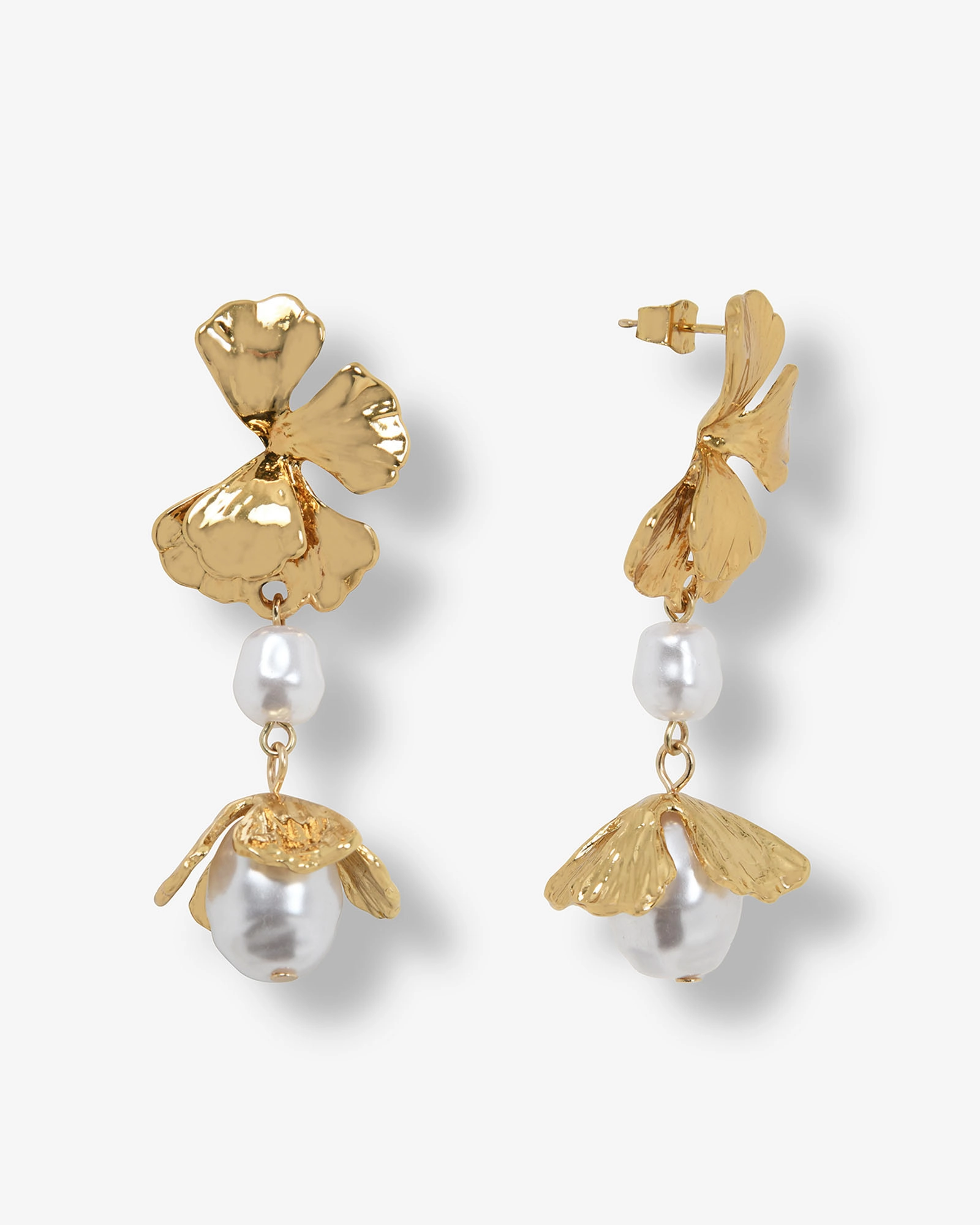 Magnolia Petal Drop Earrings
