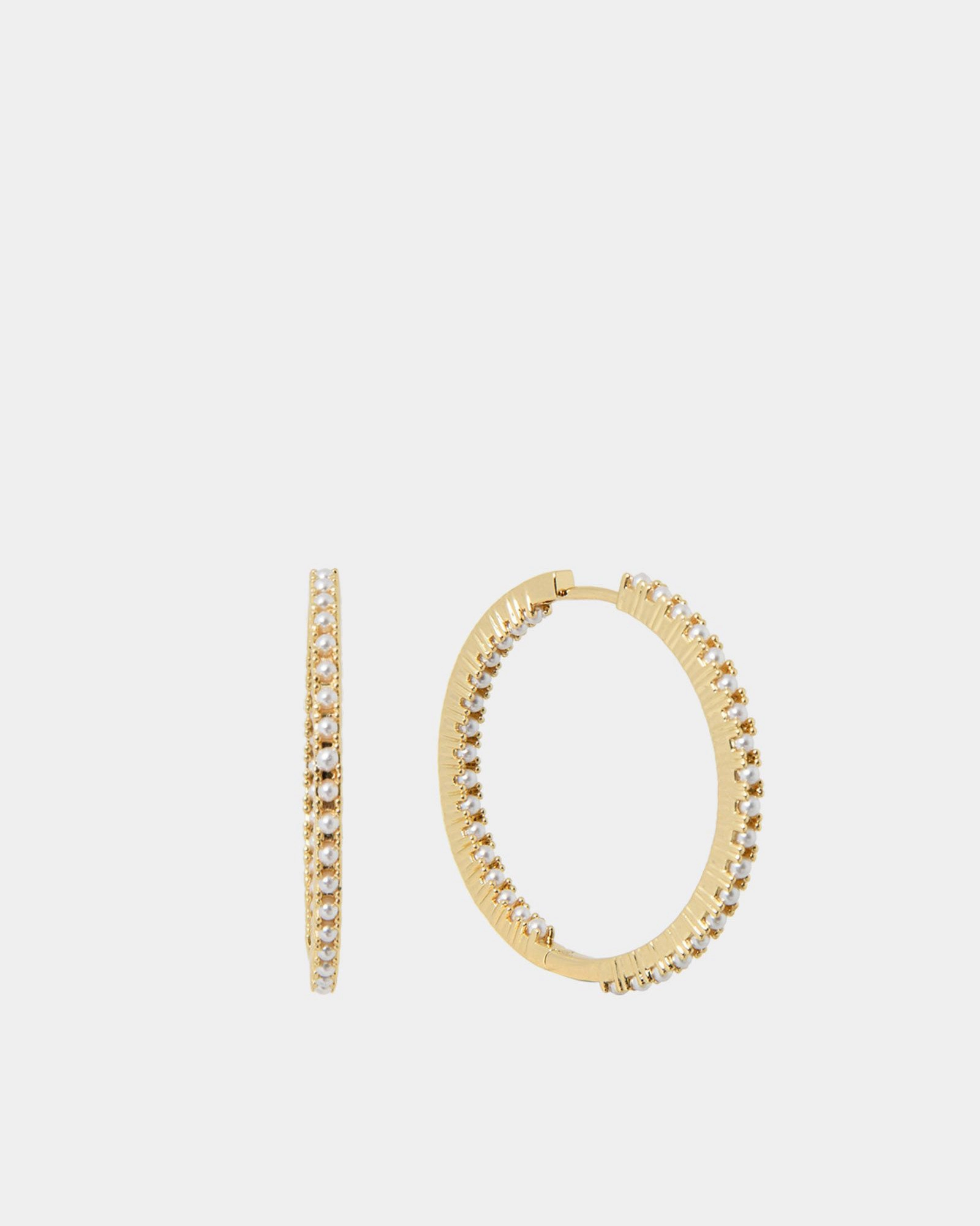 Alayah 16k Gold Hoop Earrings