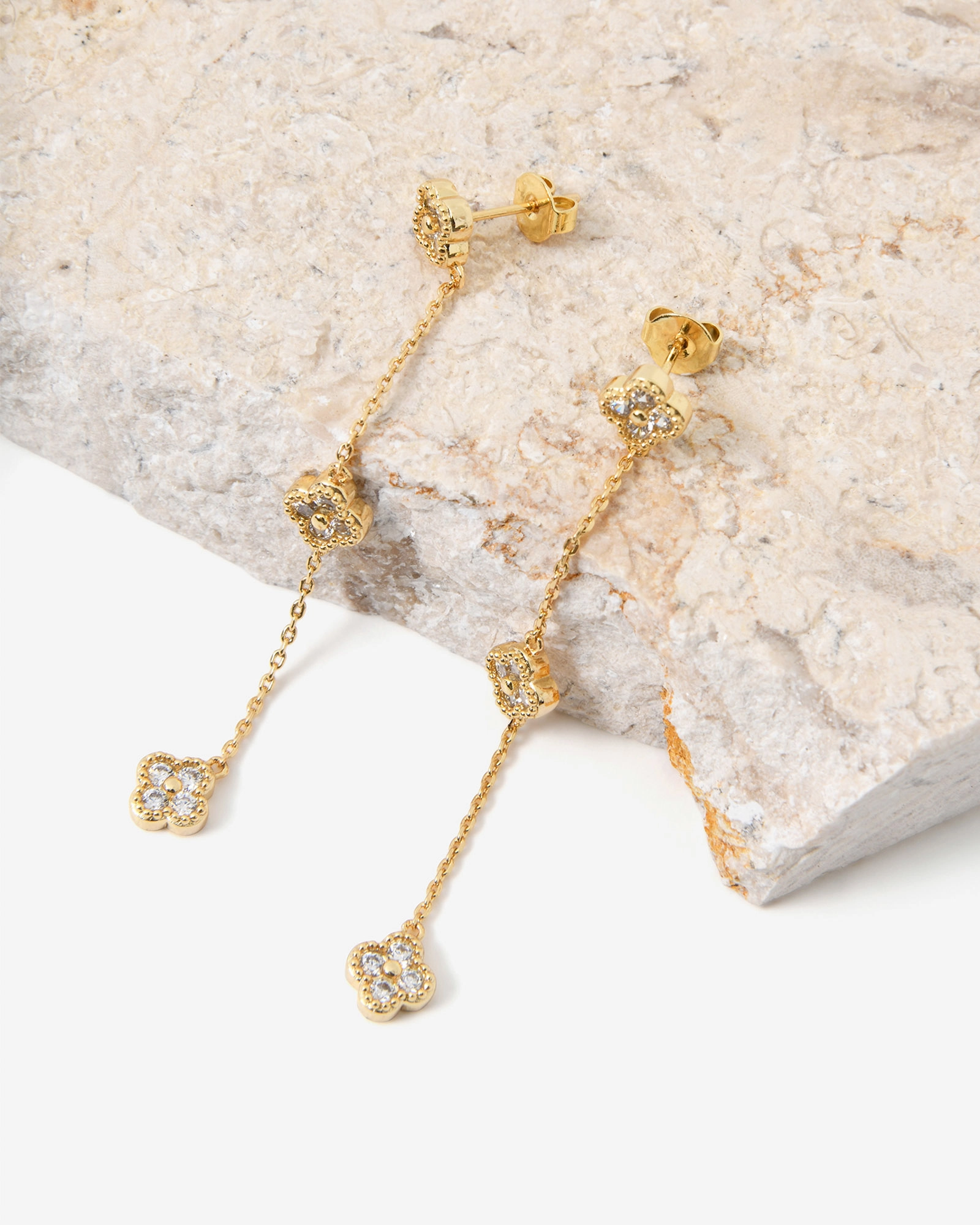 Amora 16k Gold Plated Earrings