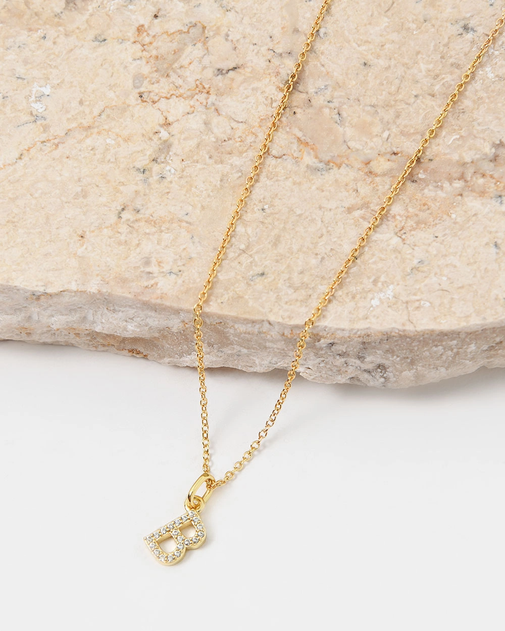 Eliana 16k Gold Plated Initial Necklace 