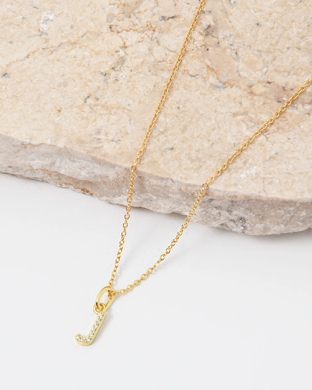 Eliana 16k Gold Plated Initial Necklace
