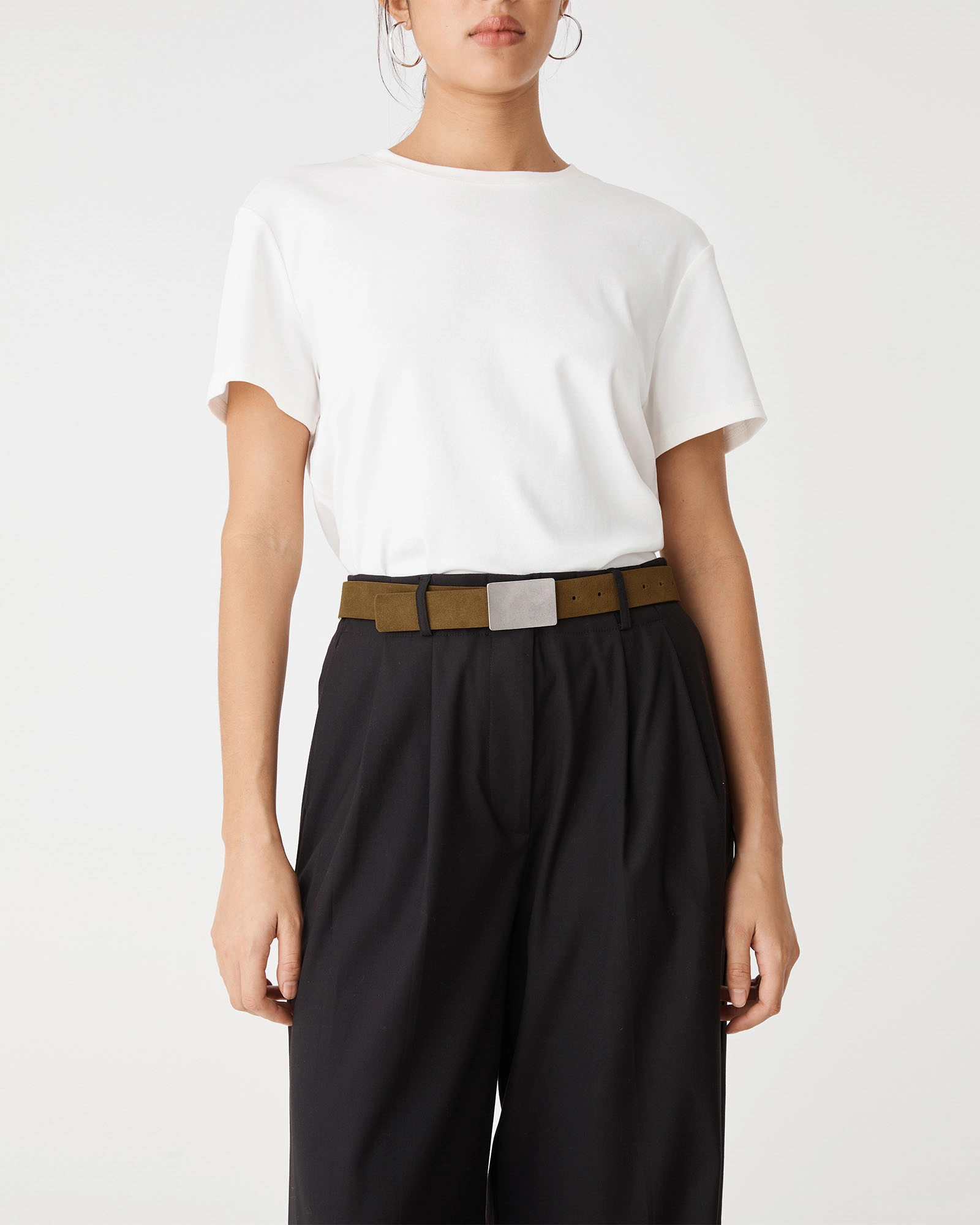 Aspen Suede Leather Belt