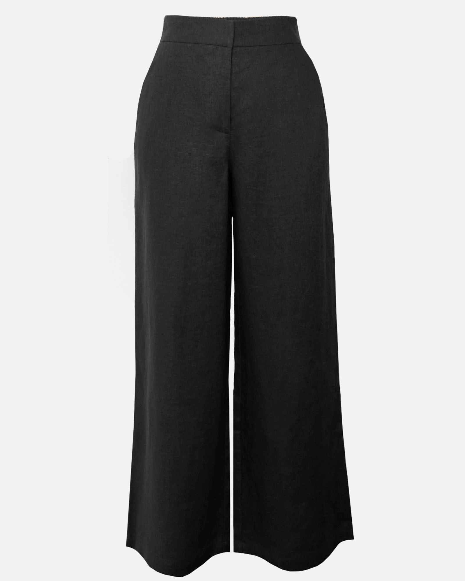 Ami Wide Leg Linen Pants 