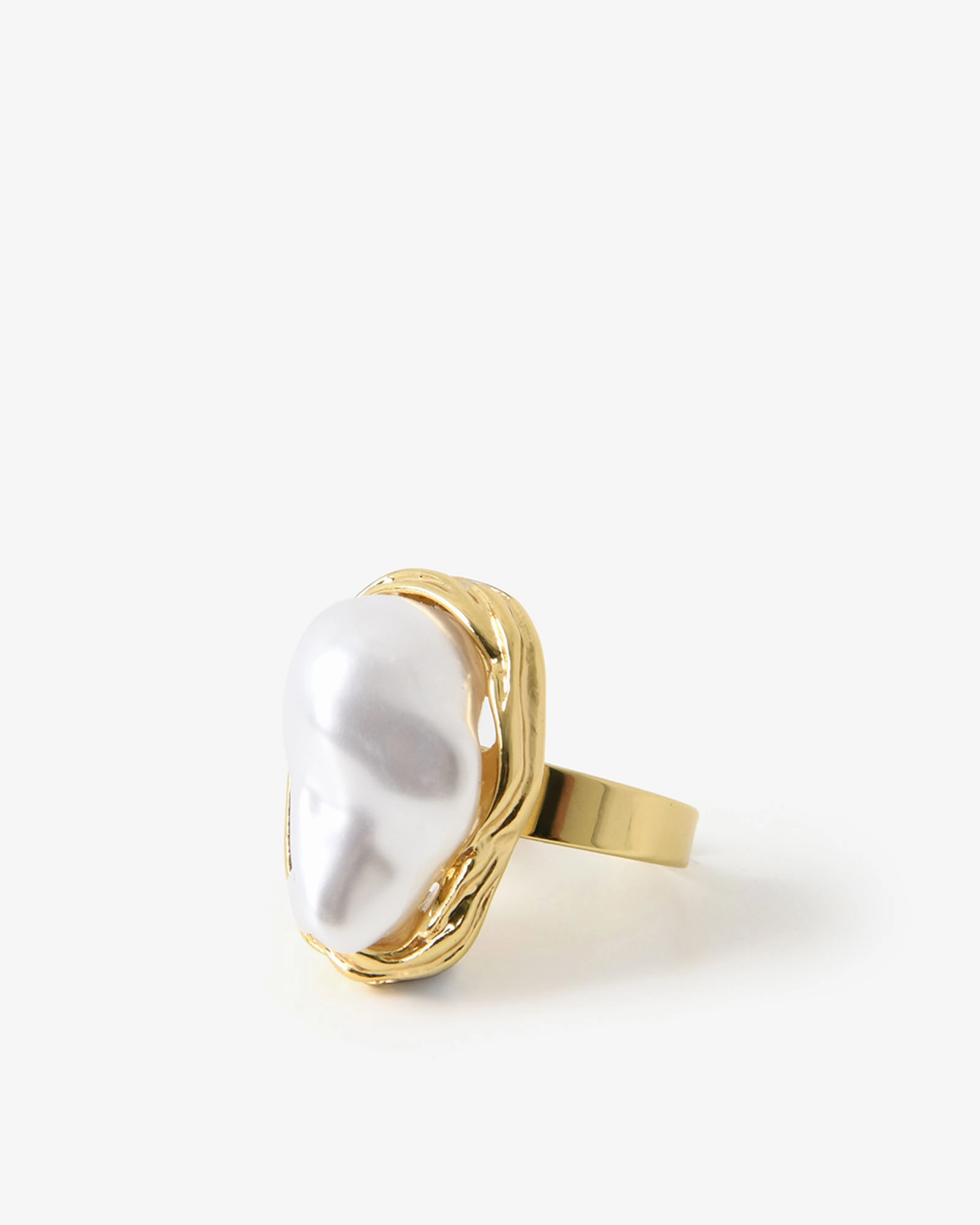 Luna Pearl Statement Ring 
