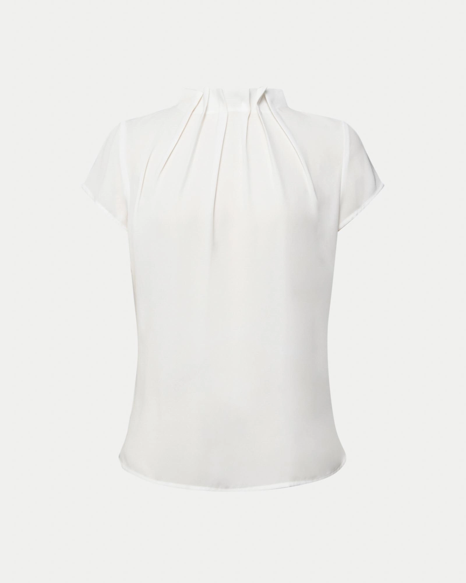 Olivia Pleated High Neck Top 