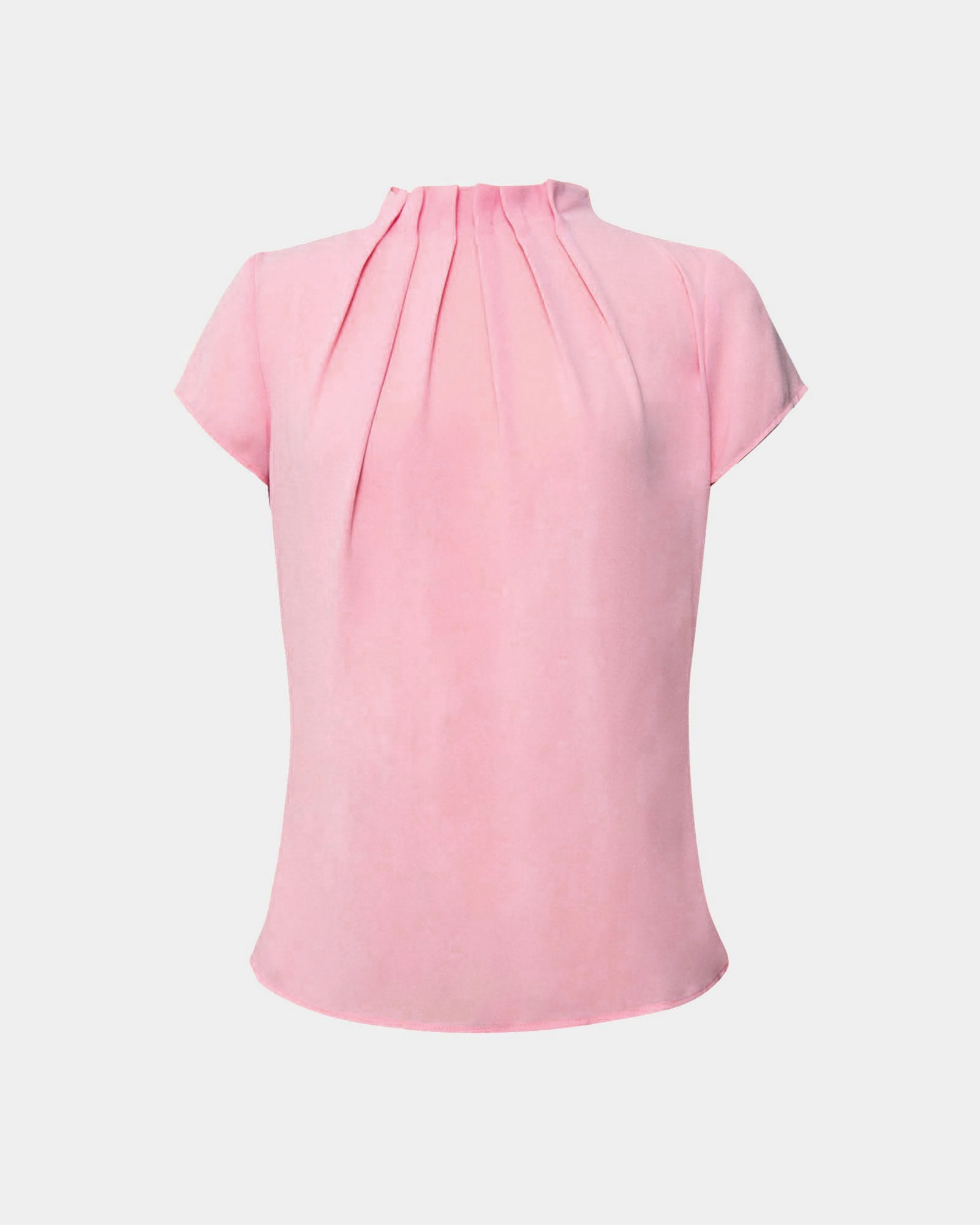 Olivia Pleated High Neck Top 