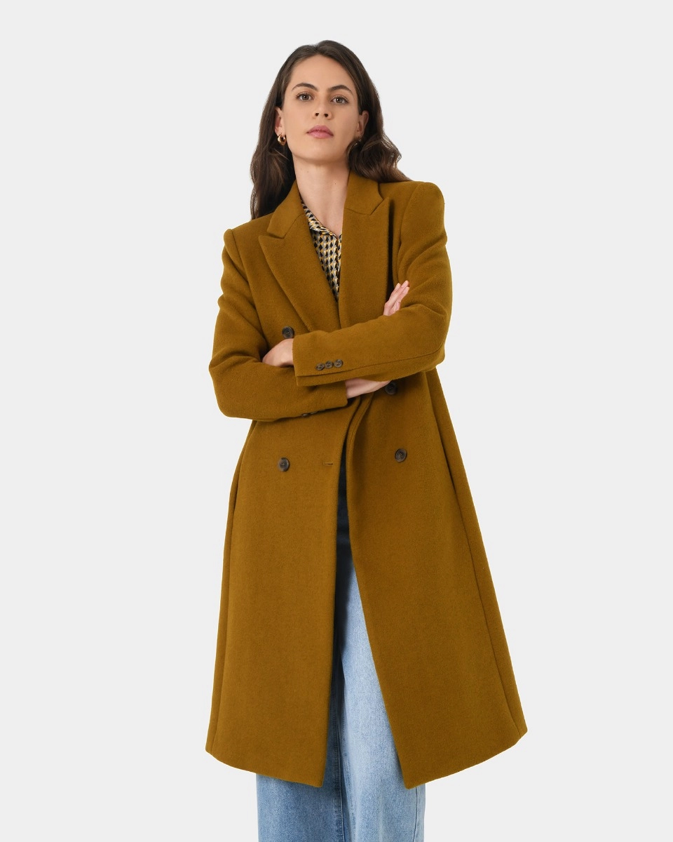 Marjorie Double Breasted Wool Coat